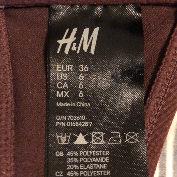 H&M Brown & Gold Swim Bikini Top - Picture 2 of 2